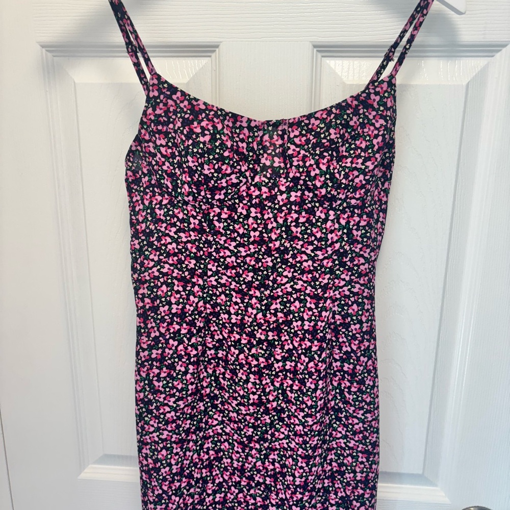 Floral Pink Mini Dress